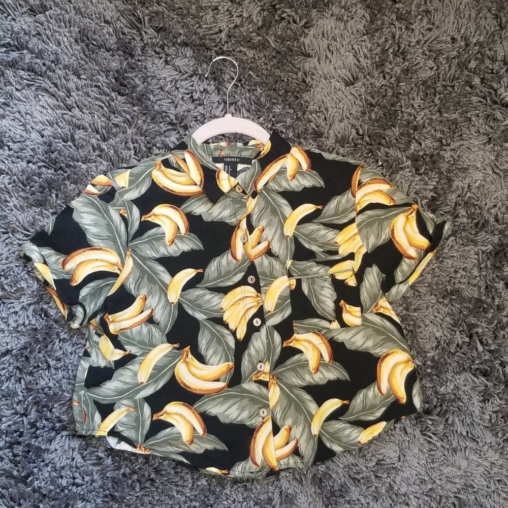 🍌Button-Up Crop Top🍌
